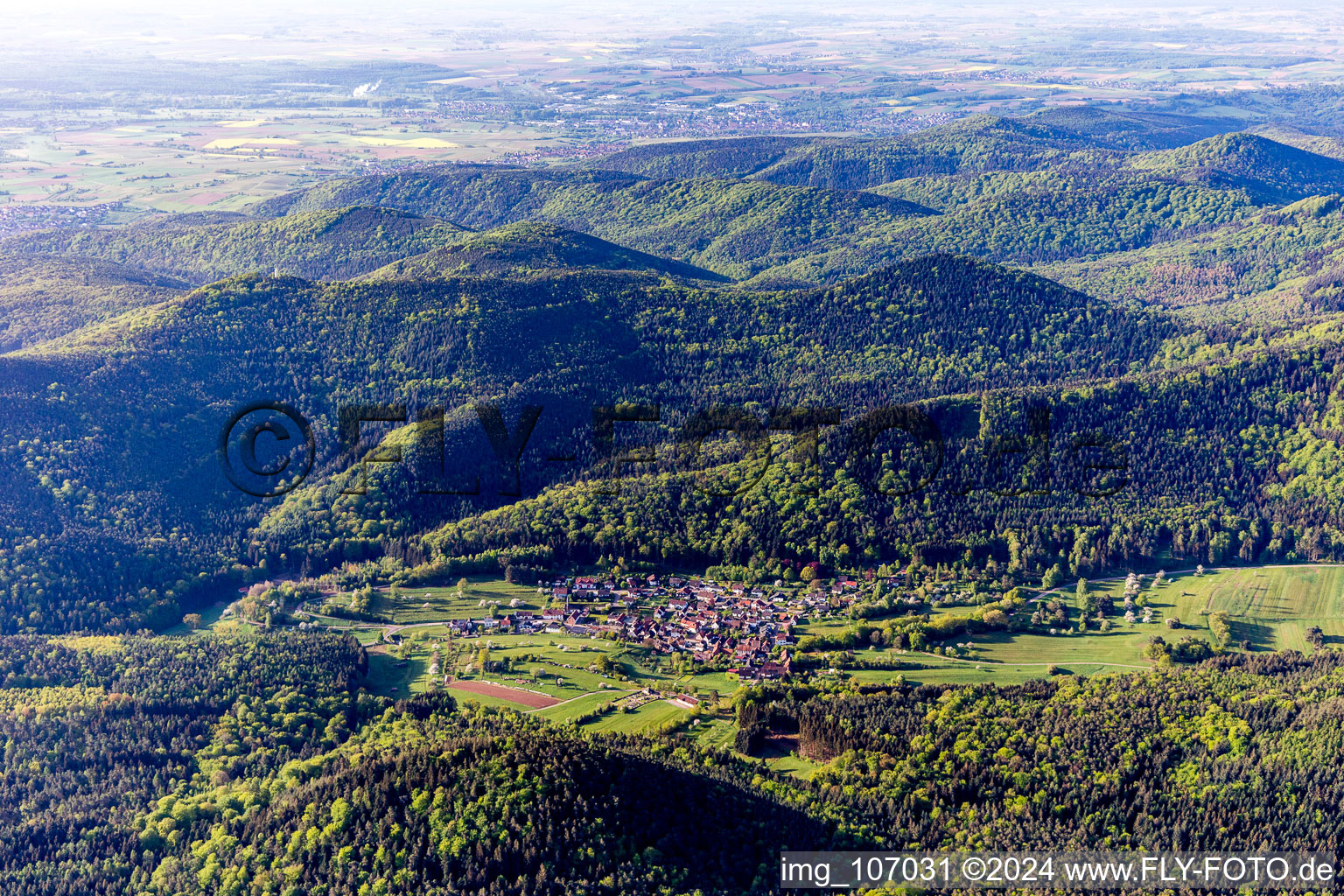 Böllenborn dans le département Rhénanie-Palatinat, Allemagne vue du ciel