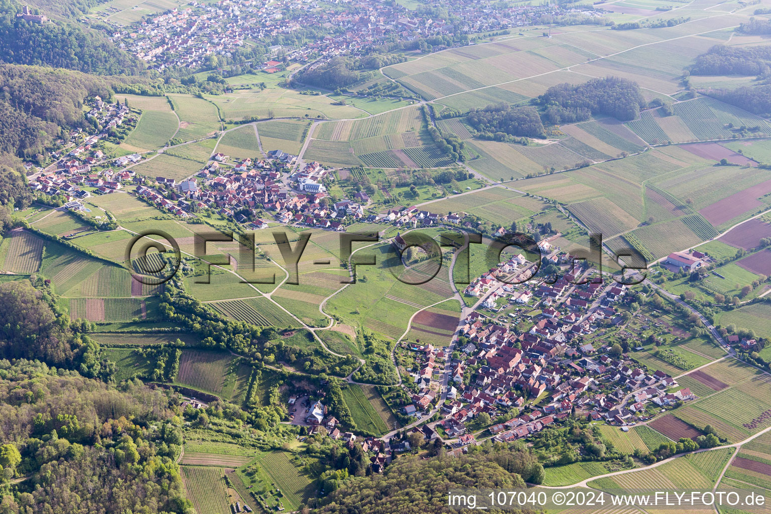 Photographie aérienne de Quartier Gleiszellen in Gleiszellen-Gleishorbach dans le département Rhénanie-Palatinat, Allemagne