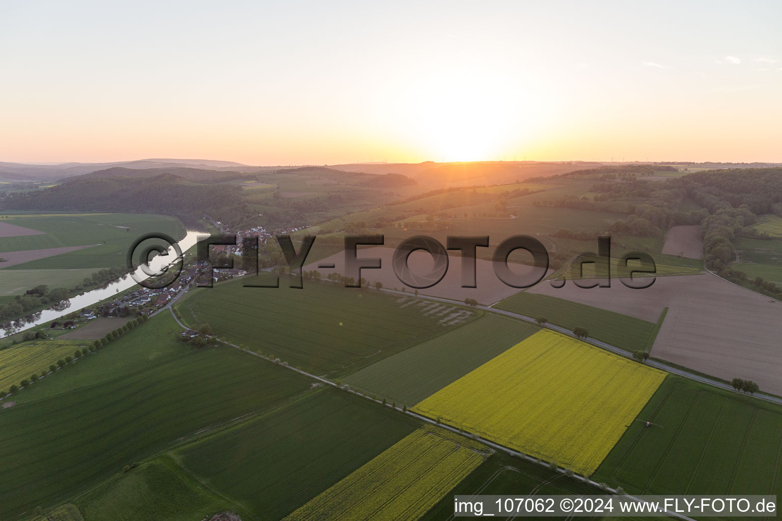 Vue aérienne de Brevörde dans le département Basse-Saxe, Allemagne