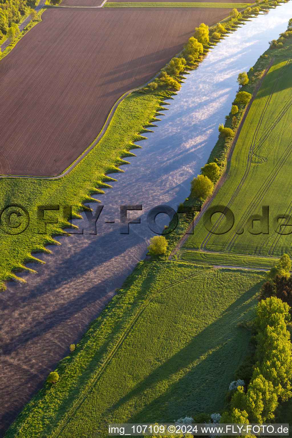 Vue aérienne de Épis sur la Weser à le quartier Stahle in Höxter dans le département Rhénanie du Nord-Westphalie, Allemagne