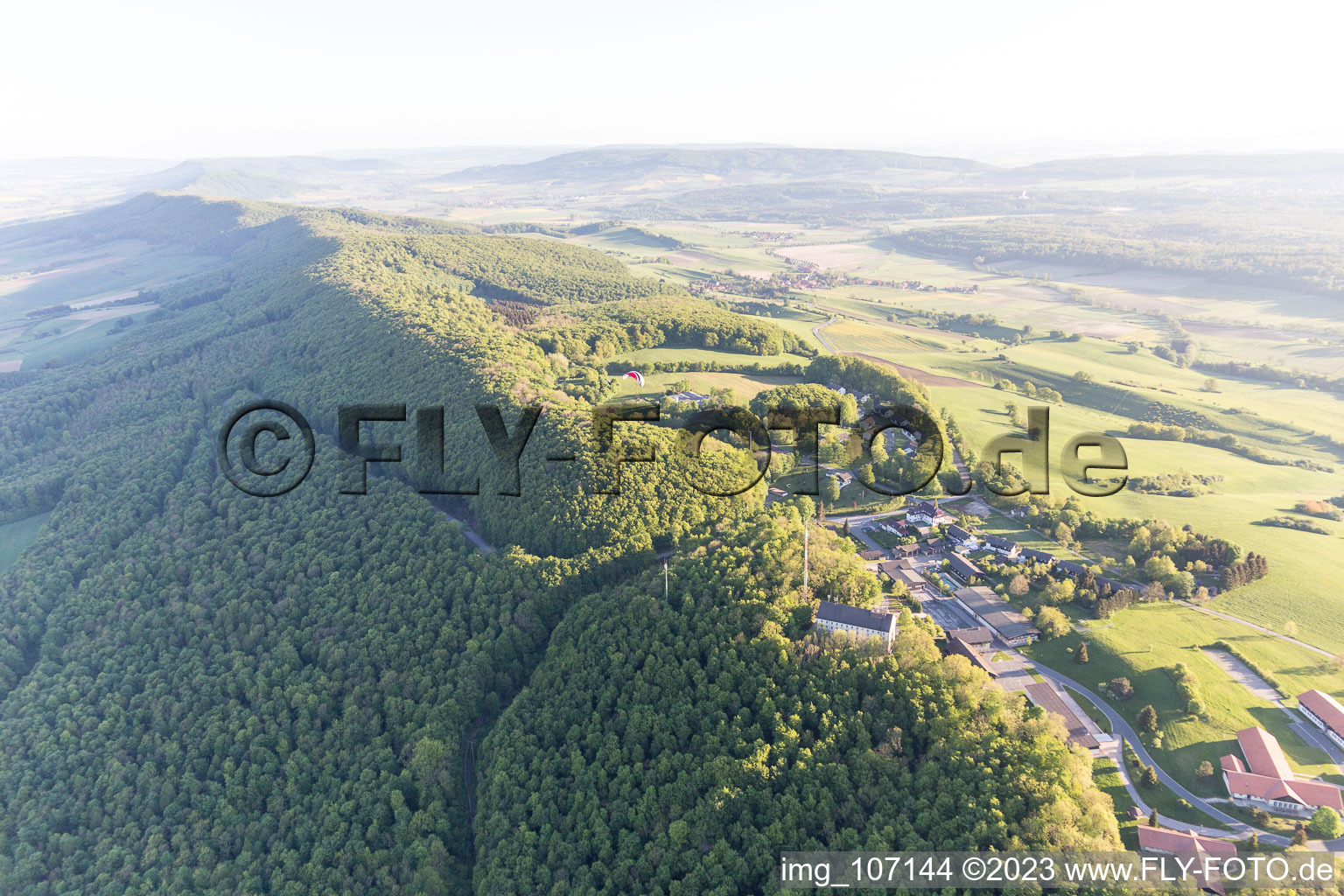 Vue aérienne de Ith dans le département Basse-Saxe, Allemagne