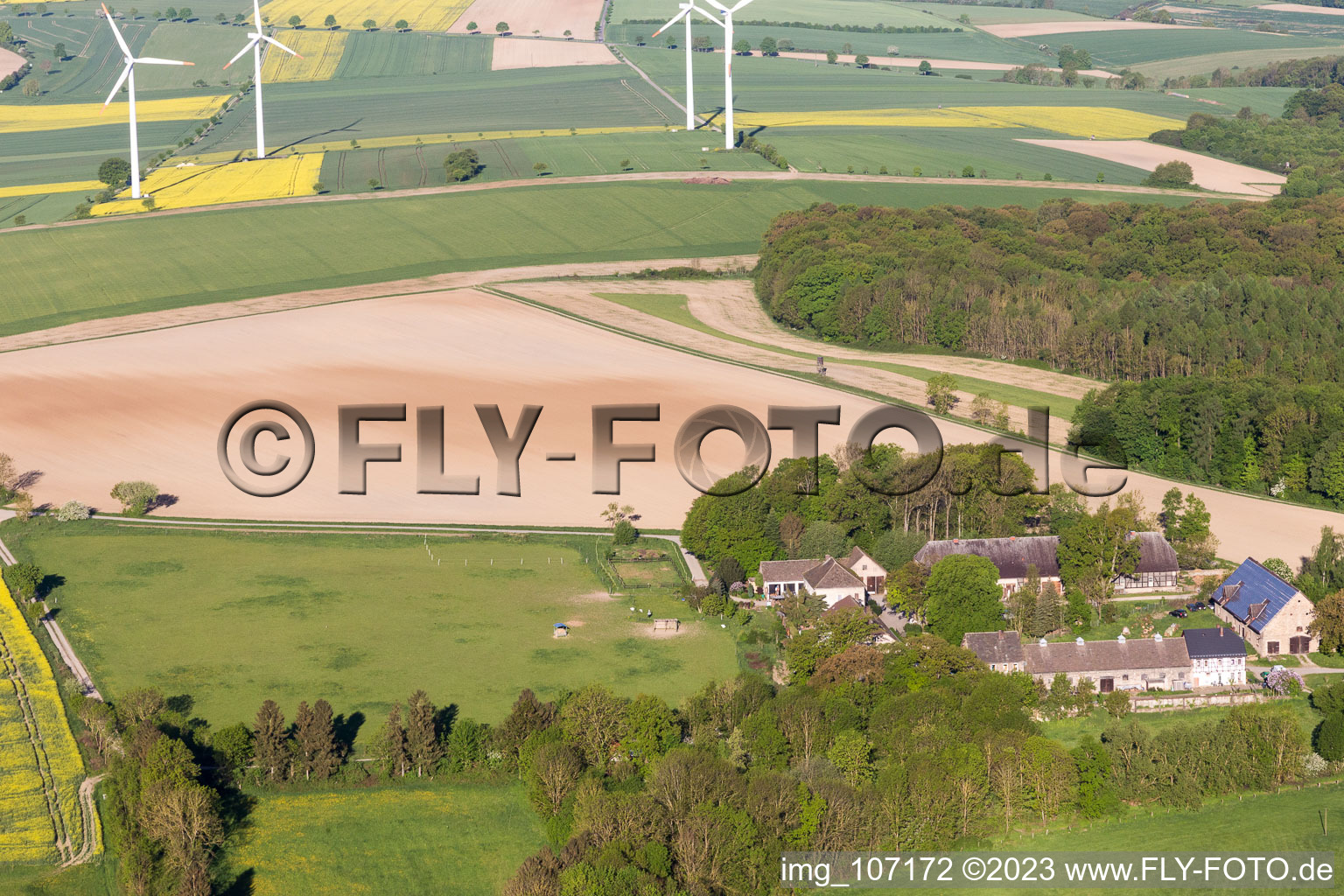 Photographie aérienne de Brökeln dans le département Basse-Saxe, Allemagne