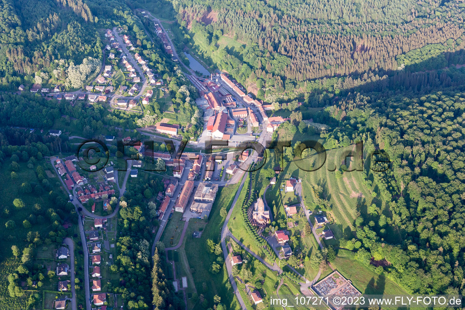 Photographie aérienne de Saint-Louis-lès-Bitche dans le département Moselle, France