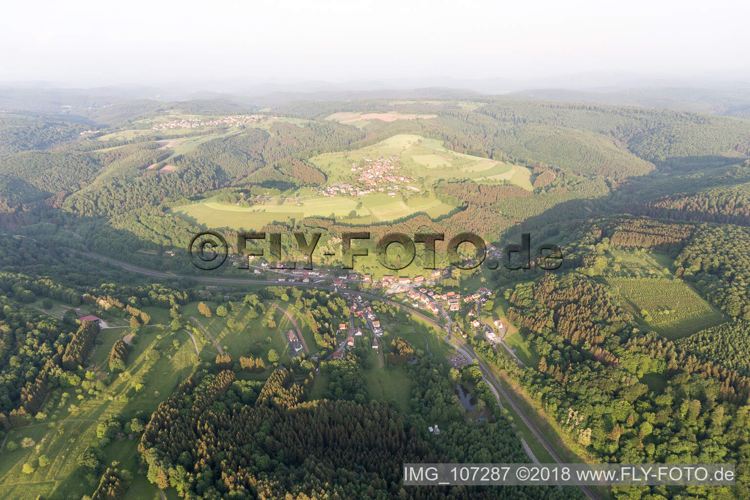 Photographie aérienne de Hinsbourg dans le département Bas Rhin, France