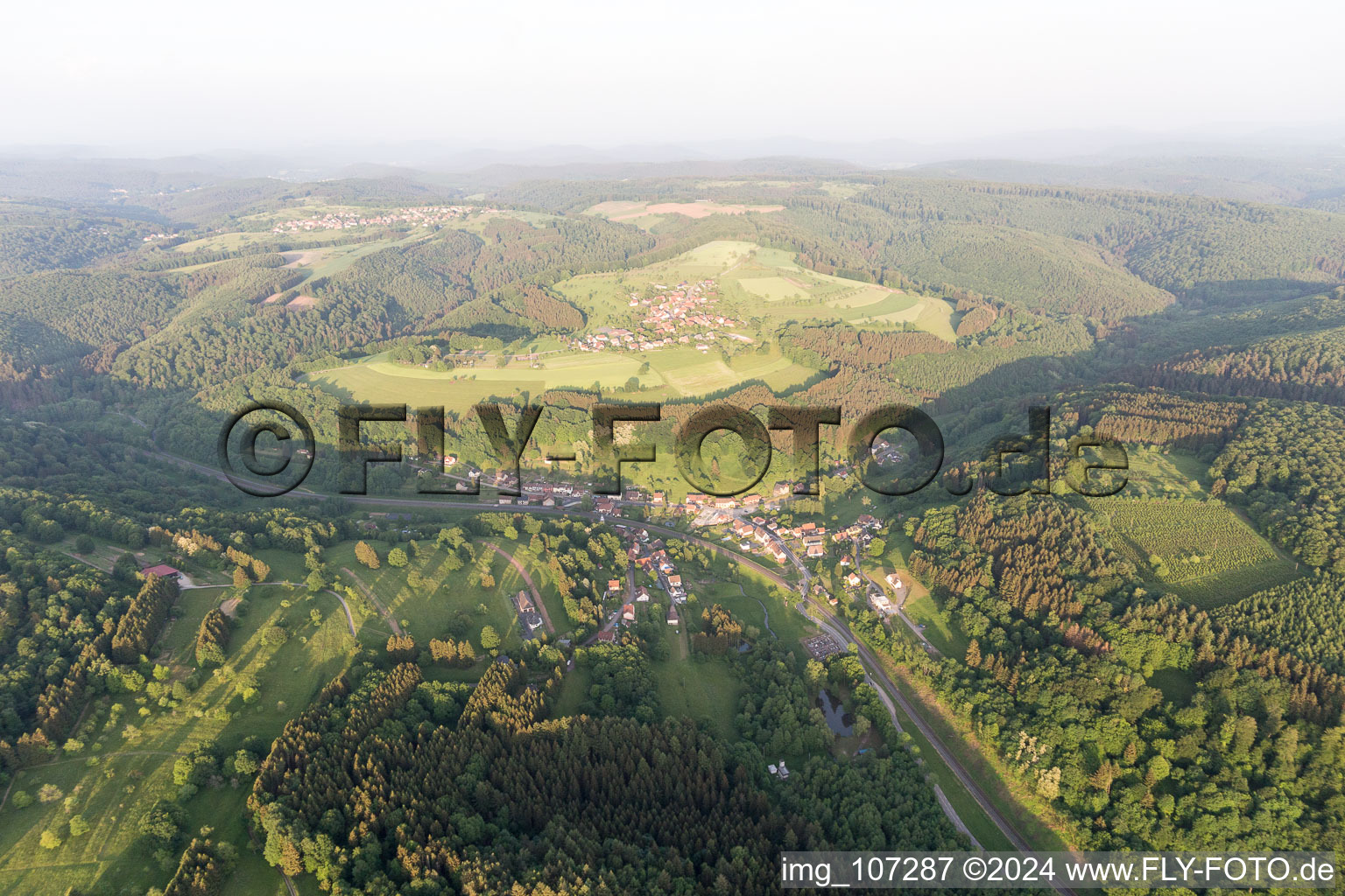 Photographie aérienne de Hinsbourg dans le département Bas Rhin, France