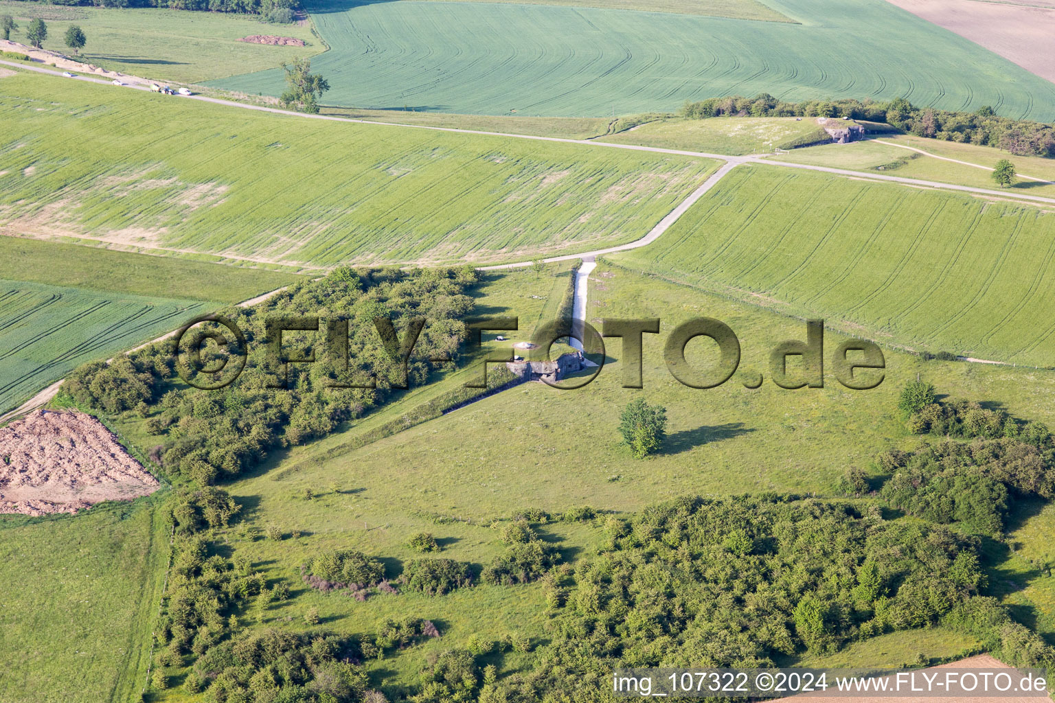 Vue aérienne de Casemate (Ligne Maginot) de Rohrbach-lès-Bitche à Rohrbach-lès-Bitche dans le département Moselle, France