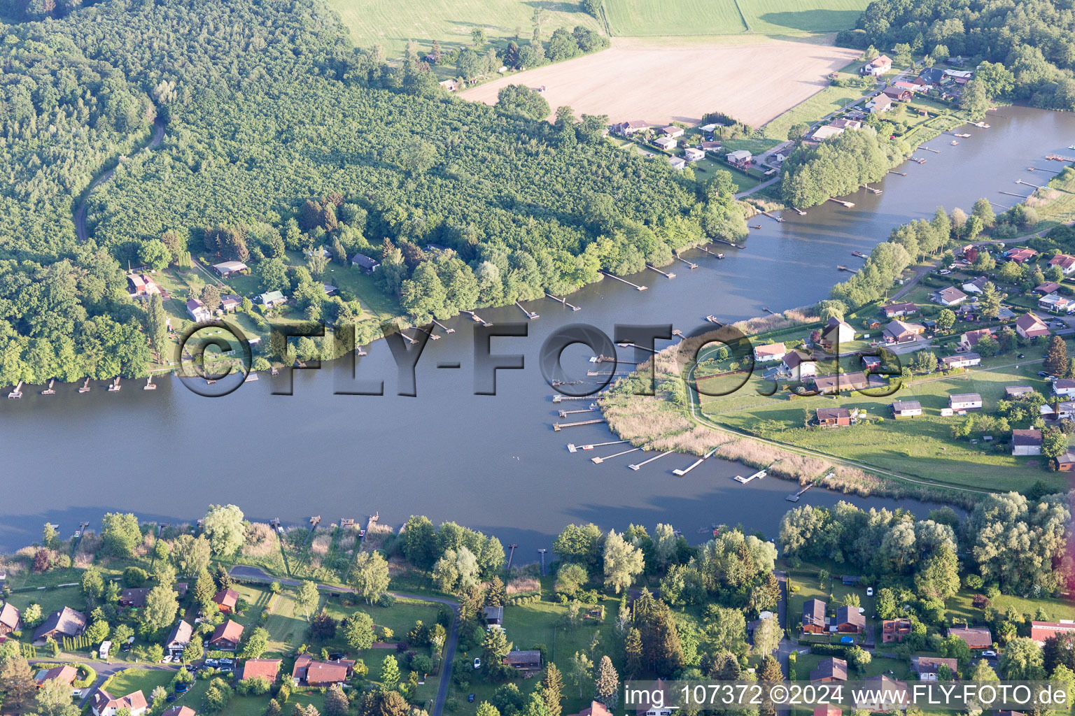 Photographie aérienne de Étang du Marais à Hilsprich dans le département Moselle, France