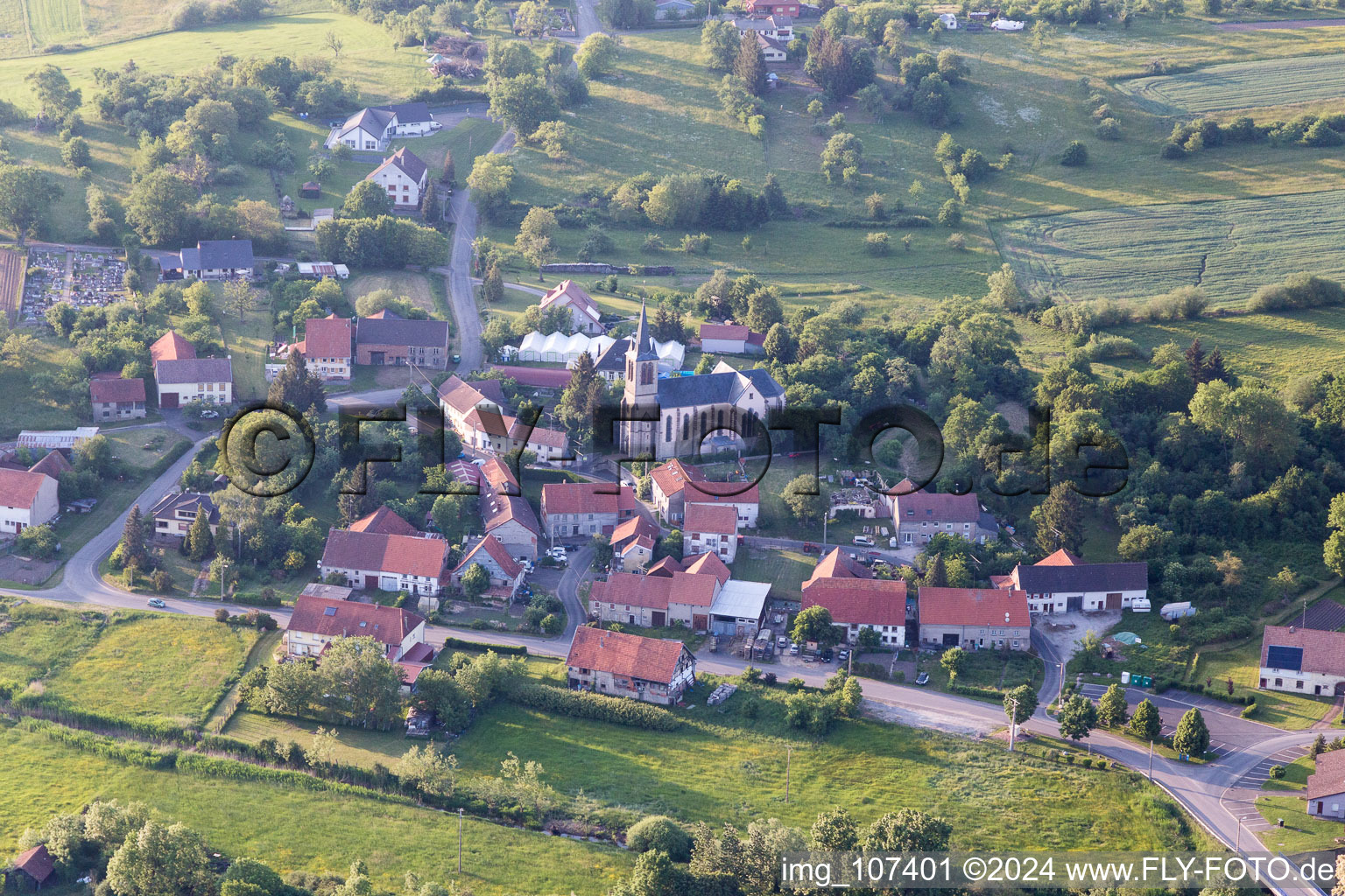 Vibersviller dans le département Moselle, France hors des airs