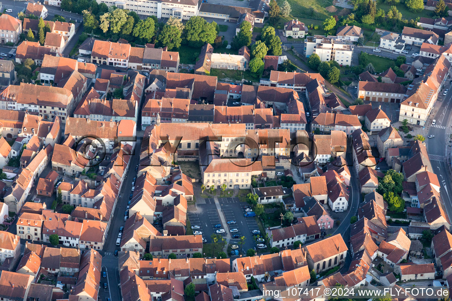 Sarre-Union dans le département Bas Rhin, France hors des airs