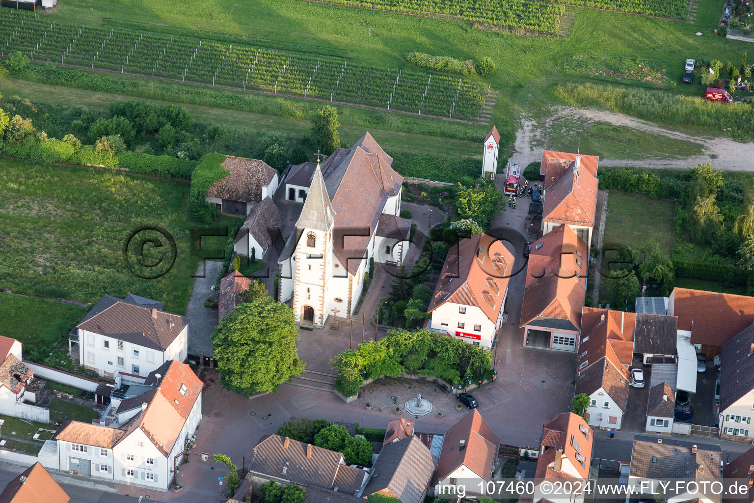 Rödersheim-Gronau dans le département Rhénanie-Palatinat, Allemagne d'en haut