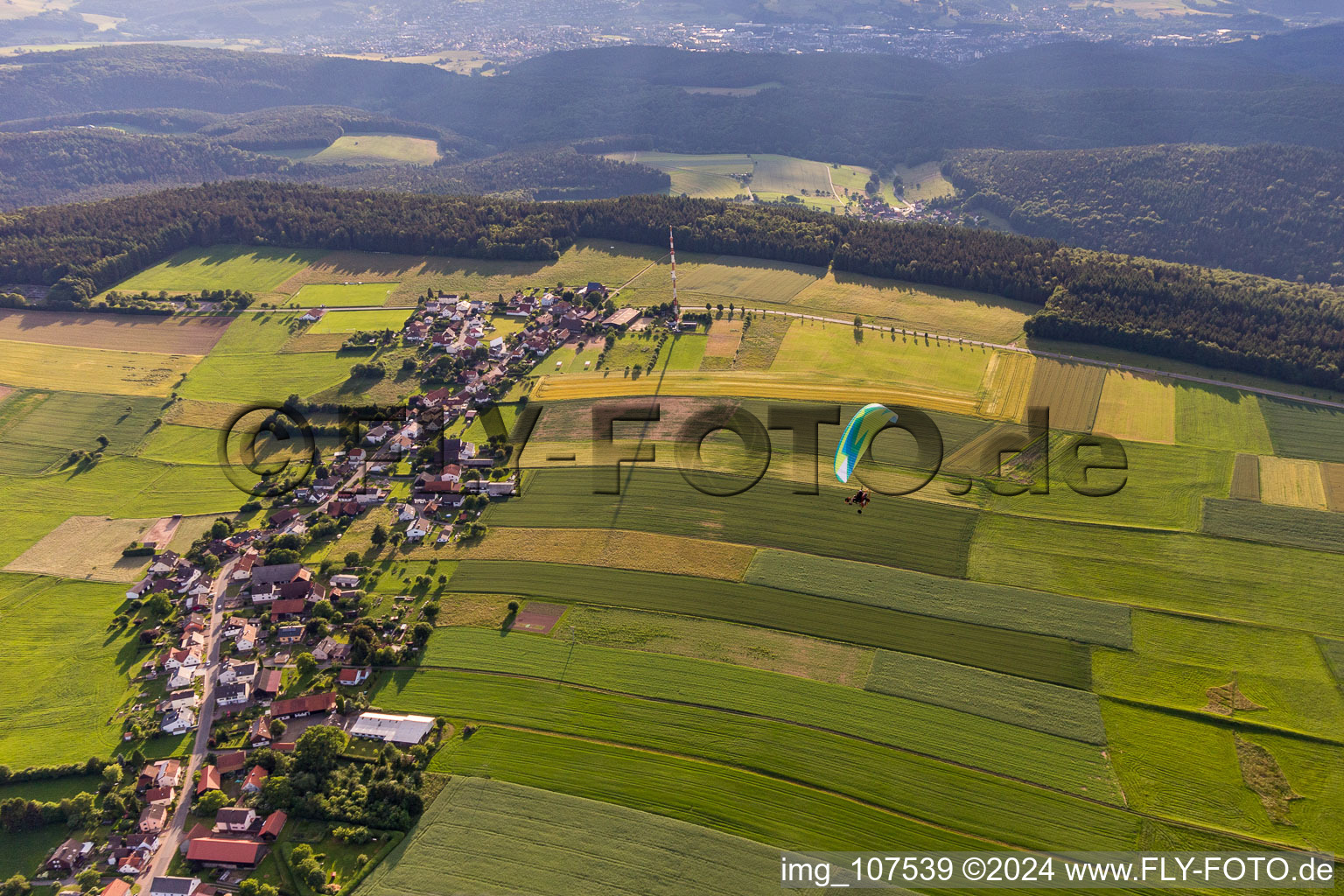 Quartier Würzberg in Michelstadt dans le département Hesse, Allemagne hors des airs