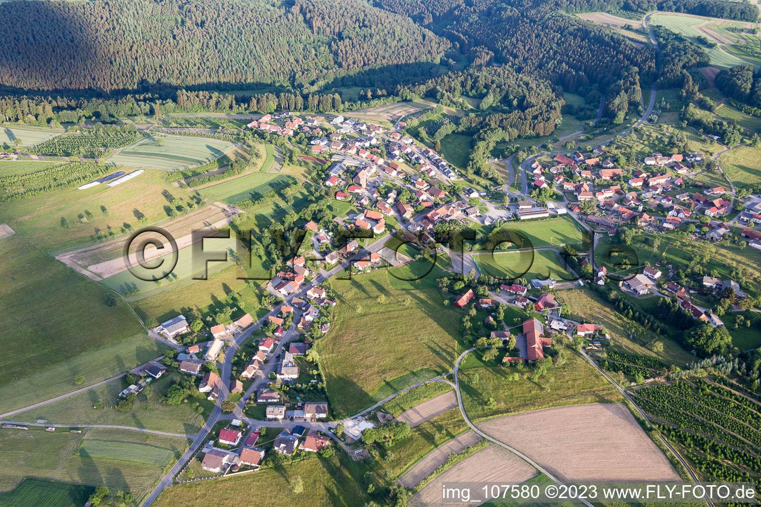 Photographie aérienne de Laudenberg dans le département Bade-Wurtemberg, Allemagne