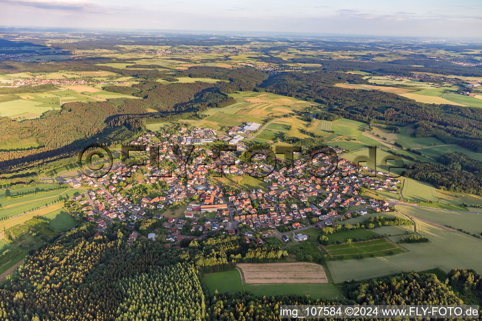 Photographie aérienne de Limbach dans le département Bade-Wurtemberg, Allemagne