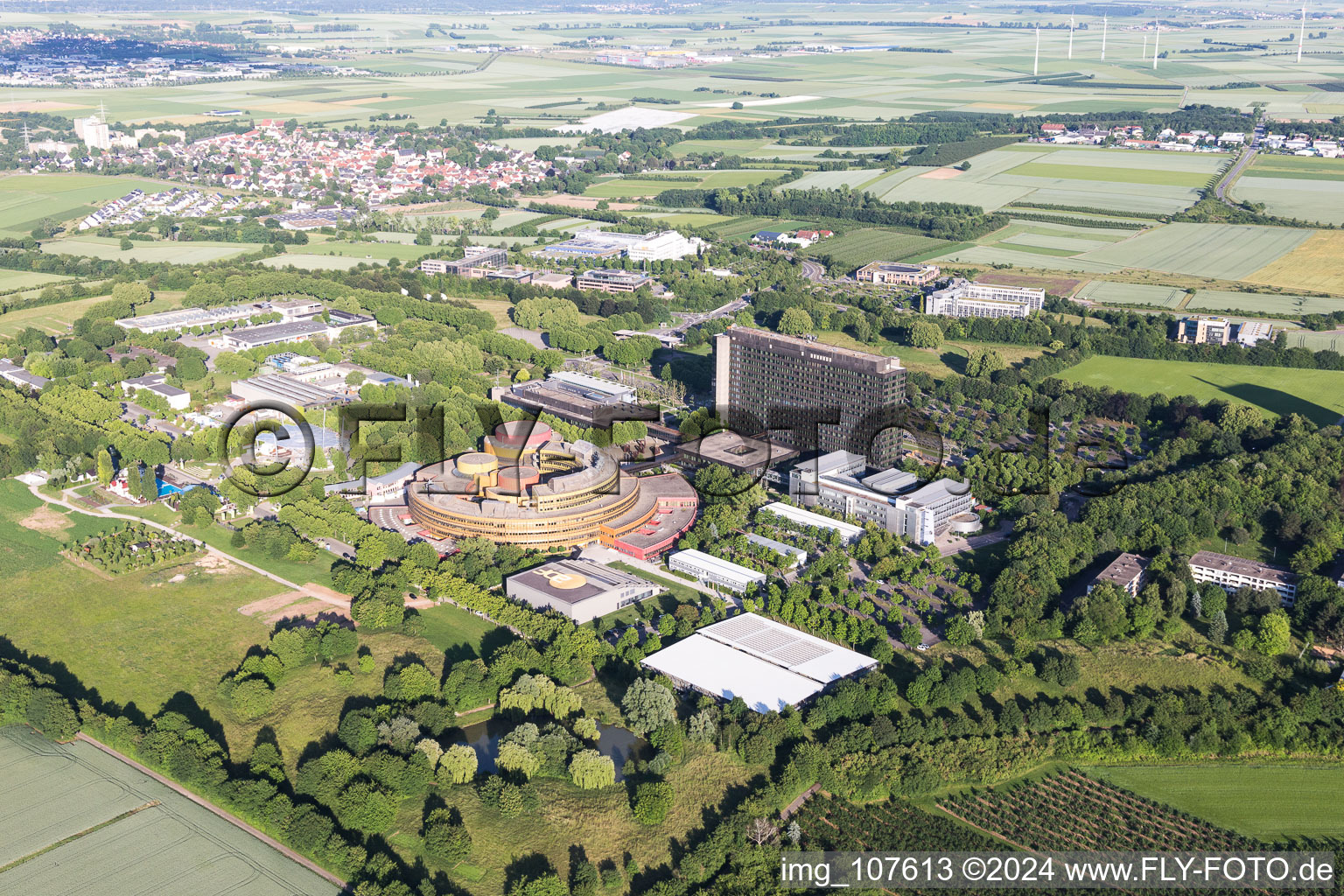 Vue oblique de Quartier Lerchenberg in Mainz dans le département Rhénanie-Palatinat, Allemagne