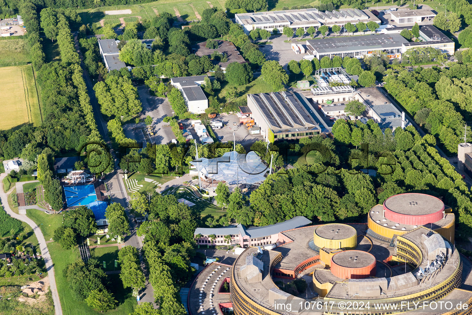 Quartier Lerchenberg in Mainz dans le département Rhénanie-Palatinat, Allemagne hors des airs