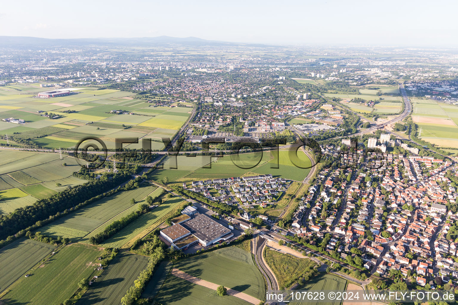 Quartier Marienborn in Mainz dans le département Rhénanie-Palatinat, Allemagne hors des airs