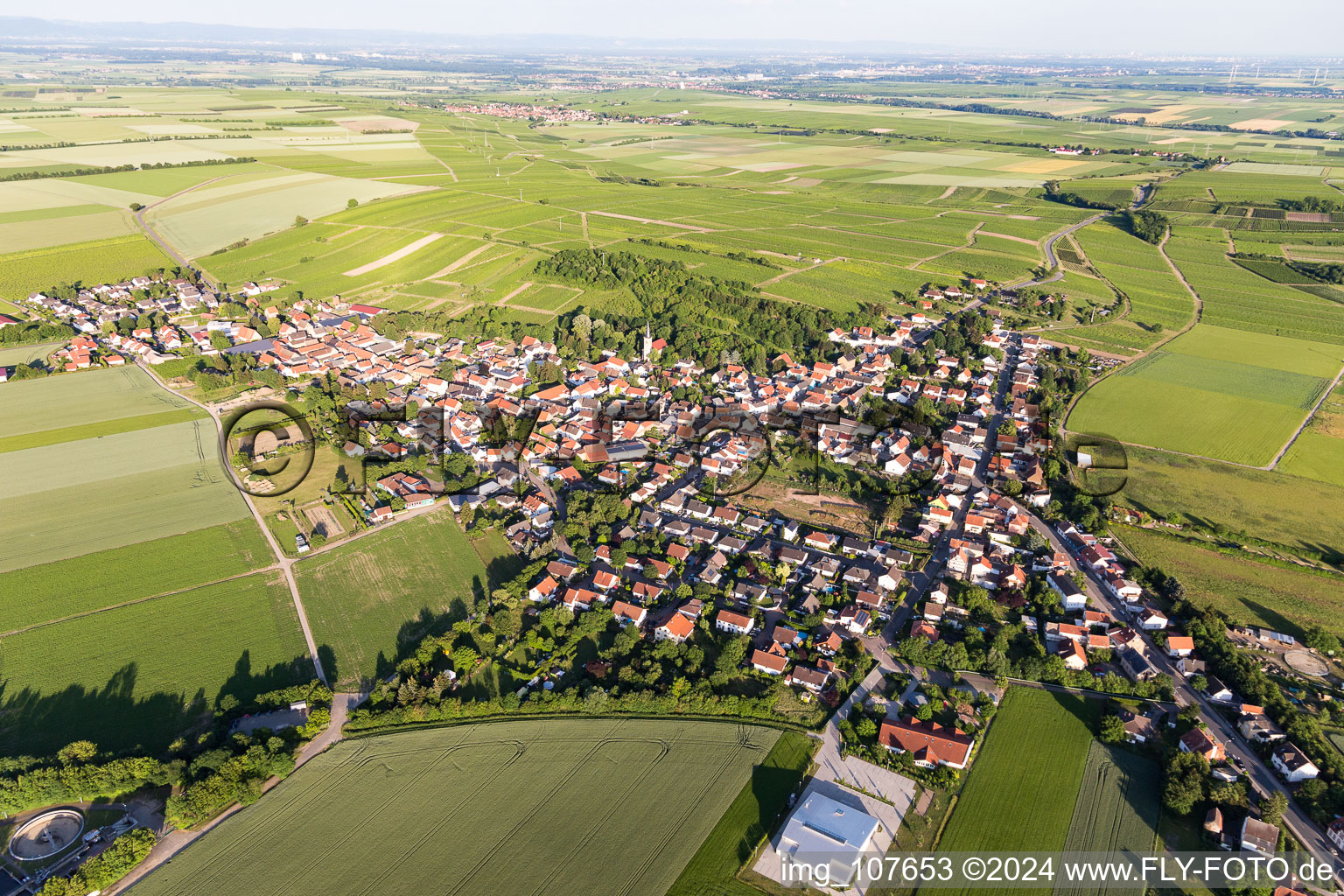 Image drone de Quartier Heßloch in Dittelsheim-Heßloch dans le département Rhénanie-Palatinat, Allemagne