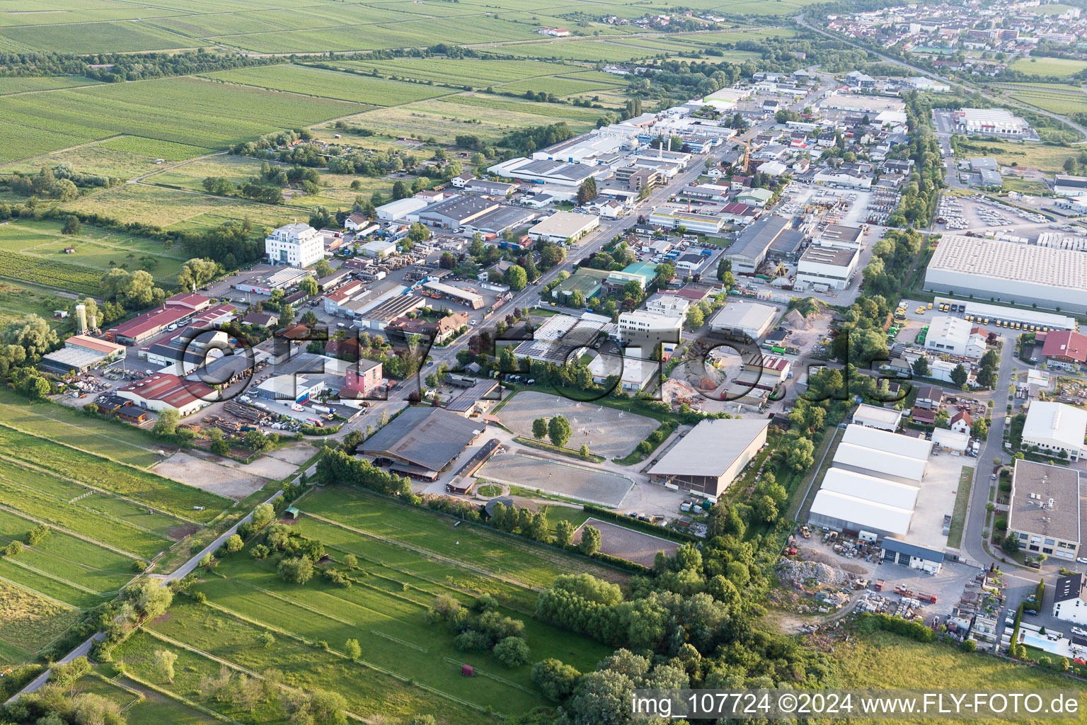 Photographie aérienne de Zone industrielle Bruchstr à Bad Dürkheim dans le département Rhénanie-Palatinat, Allemagne