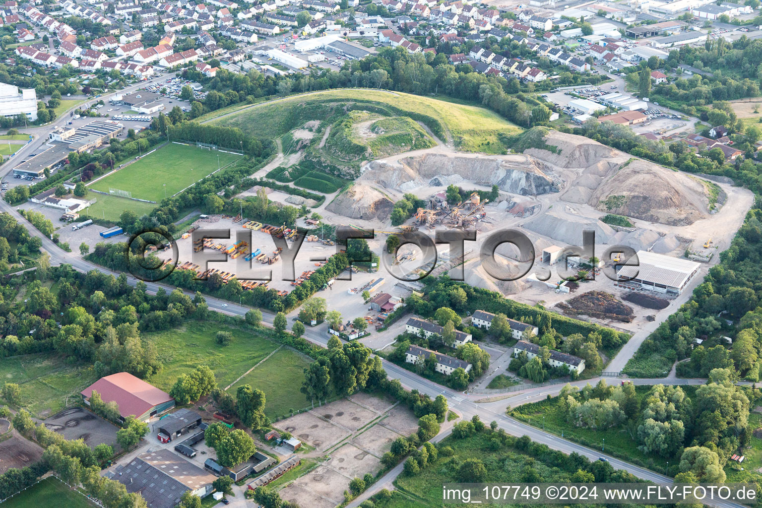 Vue aérienne de Mont Scherbelino à Neustadt an der Weinstraße dans le département Rhénanie-Palatinat, Allemagne