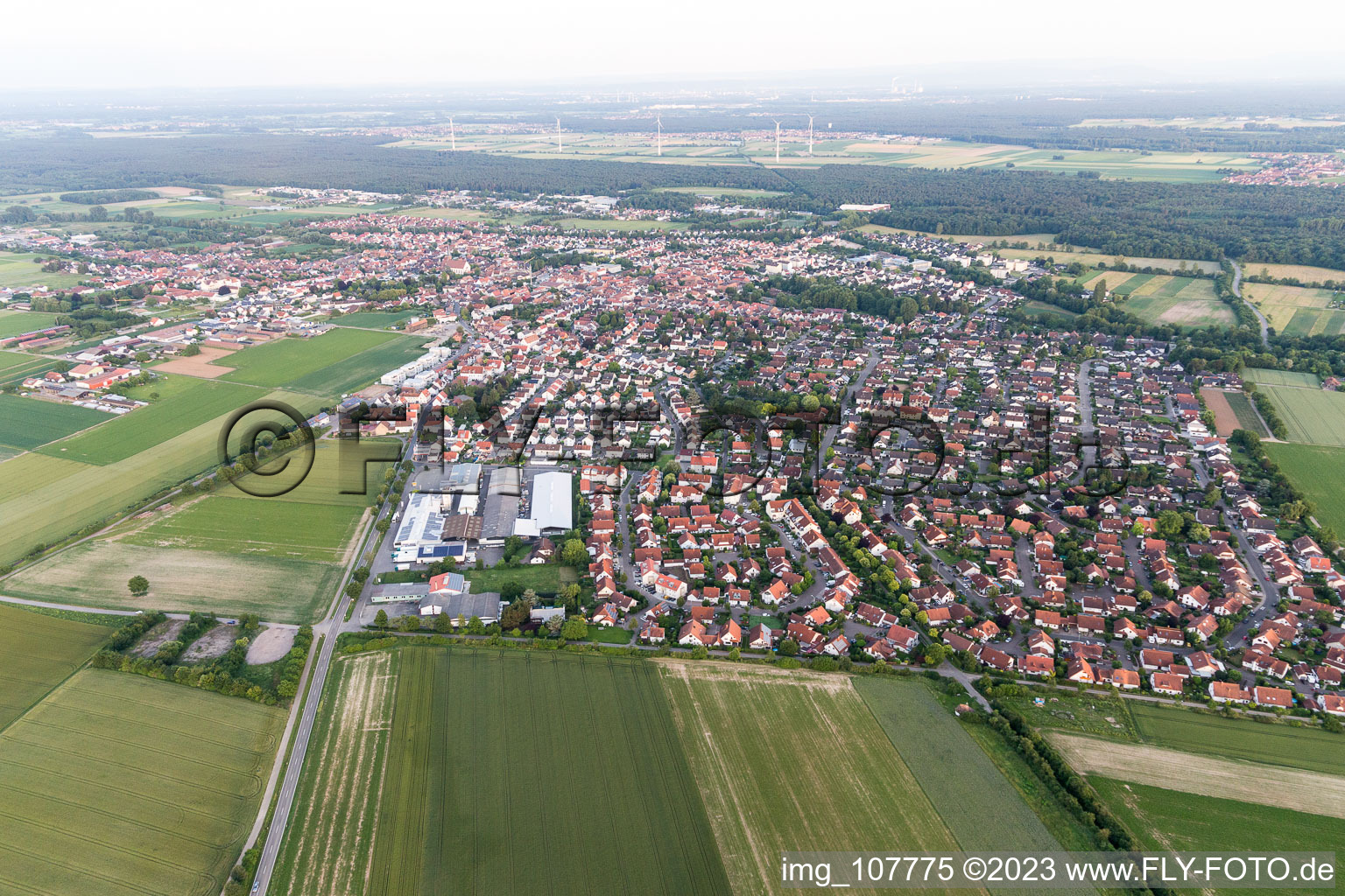 Photographie aérienne de Quartier Herxheim in Herxheim bei Landau dans le département Rhénanie-Palatinat, Allemagne