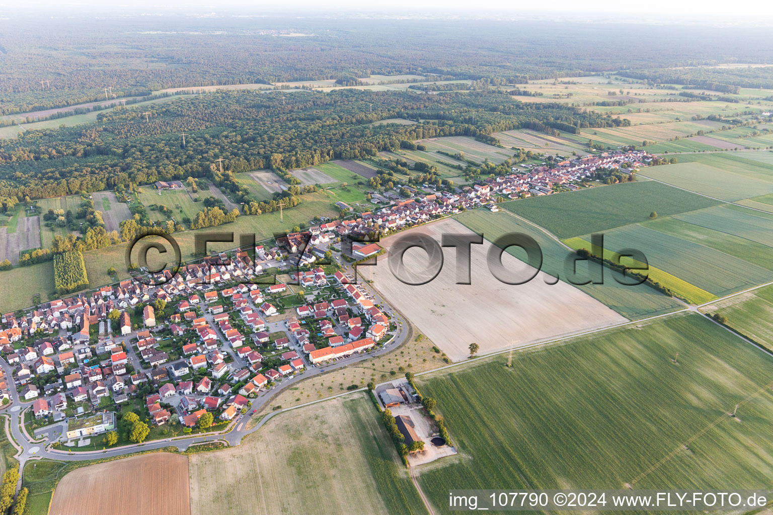 Photographie aérienne de Kandel dans le département Rhénanie-Palatinat, Allemagne