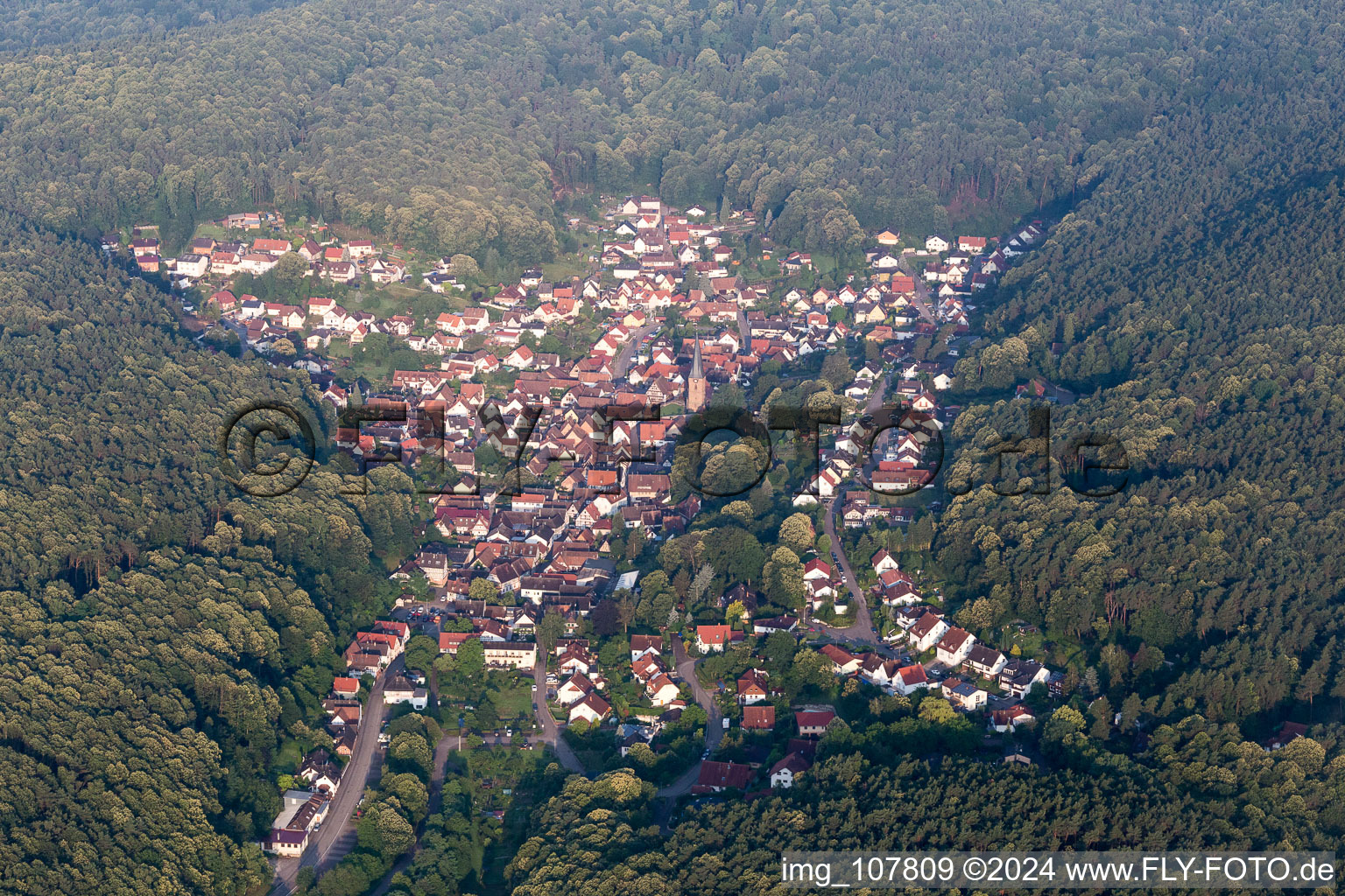 Dörrenbach dans le département Rhénanie-Palatinat, Allemagne vue du ciel