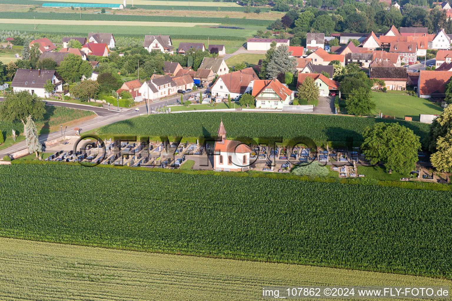 Image drone de Salmbach dans le département Bas Rhin, France