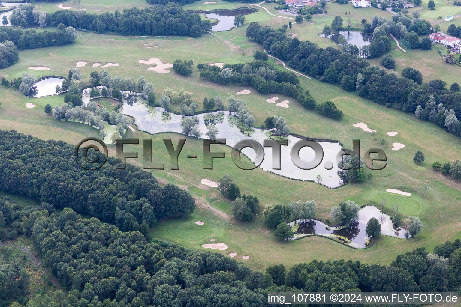 Vue oblique de Club de golf à Soufflenheim dans le département Bas Rhin, France