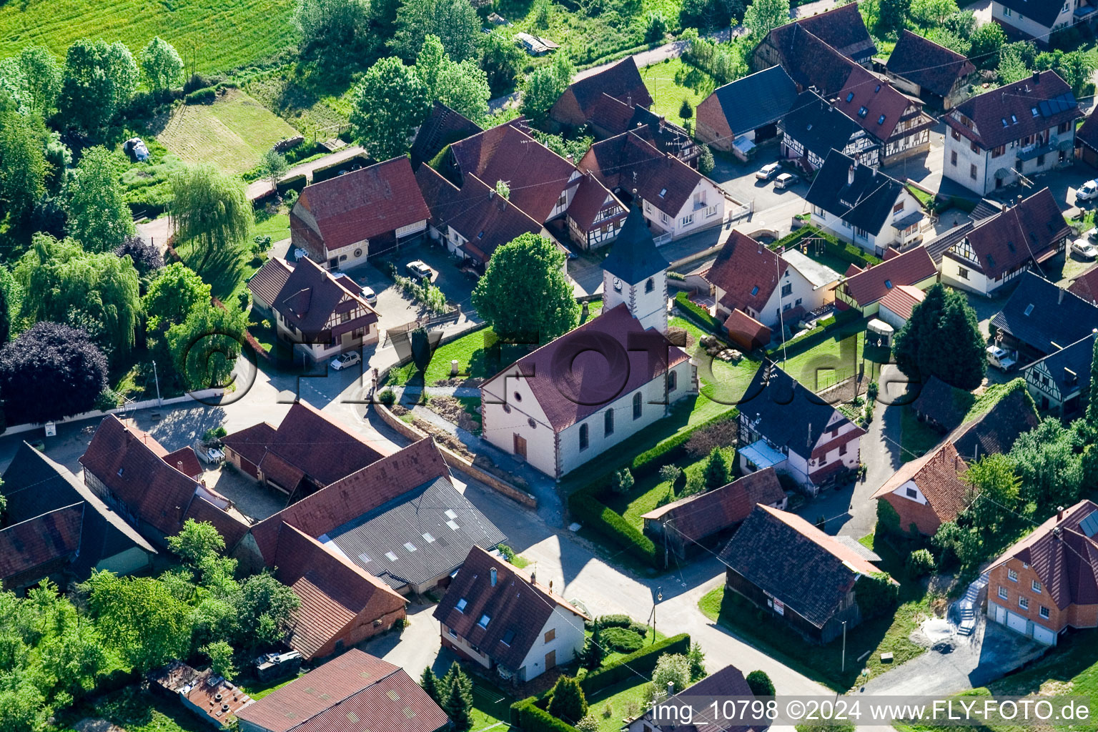 Cleebourg dans le département Bas Rhin, France d'un drone