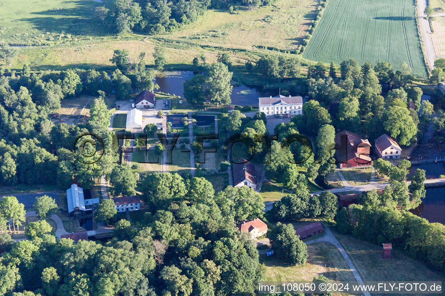 Photographie aérienne de Odensjö dans le département Kronoberg, Suède