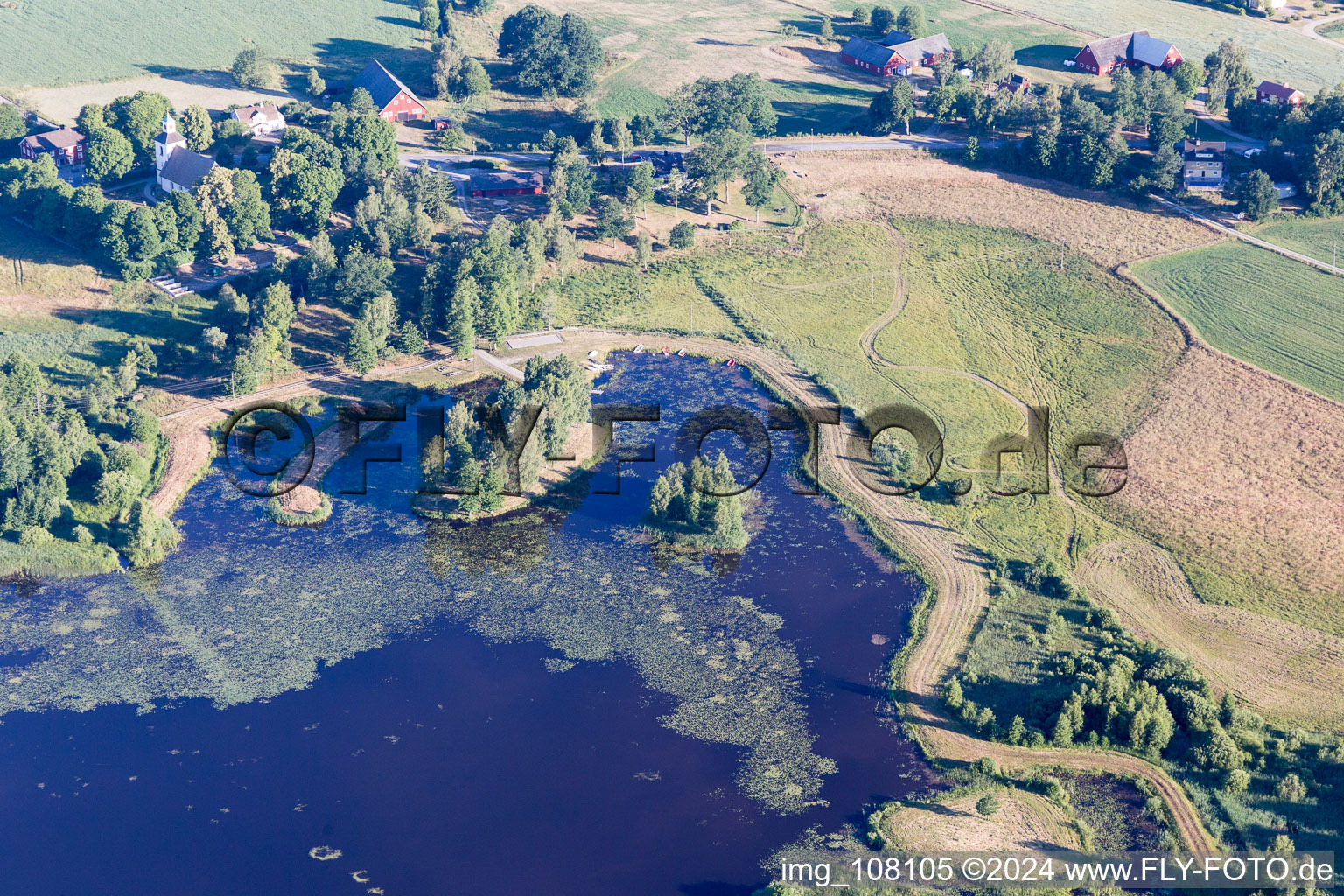 Blädingenäs dans le département Kronoberg, Suède d'en haut