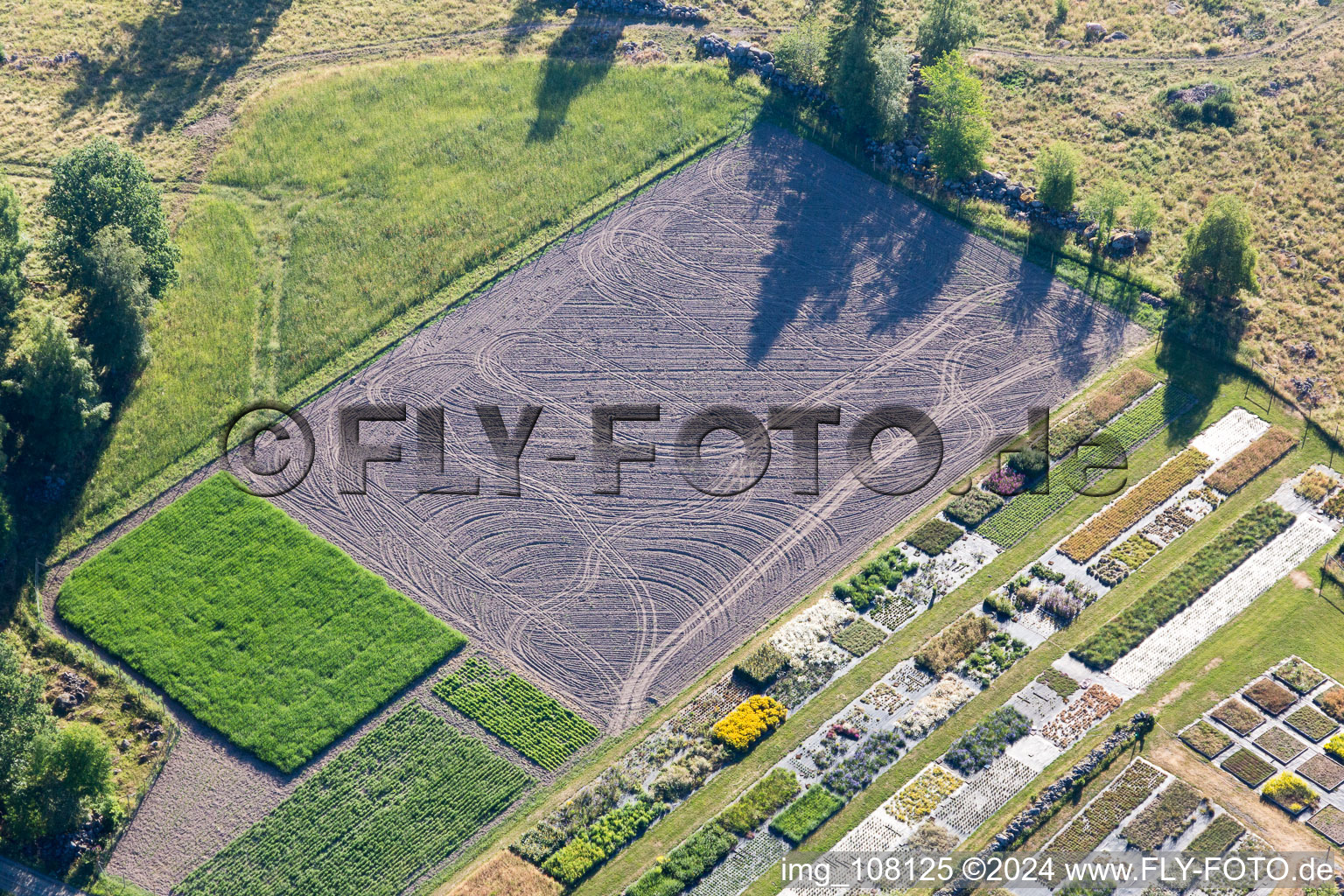 Photographie aérienne de Opparyd dans le département Kronoberg, Suède