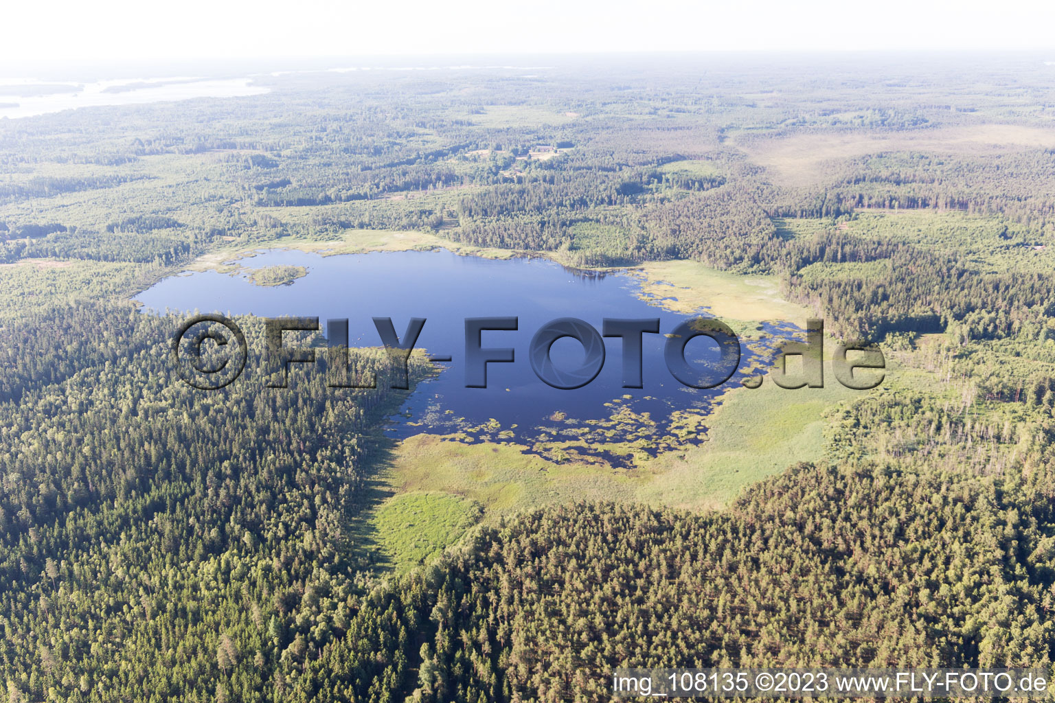 Photographie aérienne de Flogmyran dans le département Kronoberg, Suède