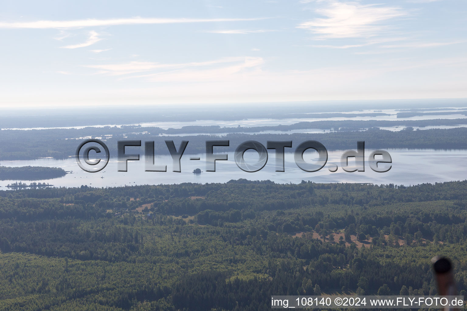Flogmyran dans le département Kronoberg, Suède d'en haut
