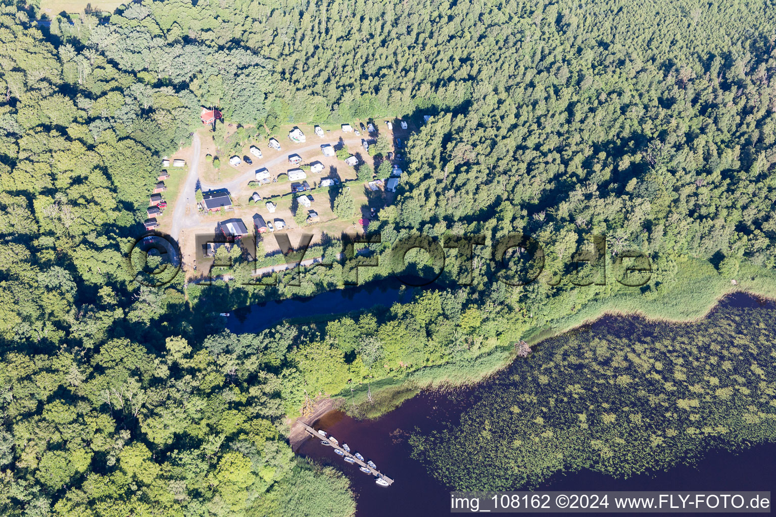 Torne dans le département Kronoberg, Suède vue d'en haut