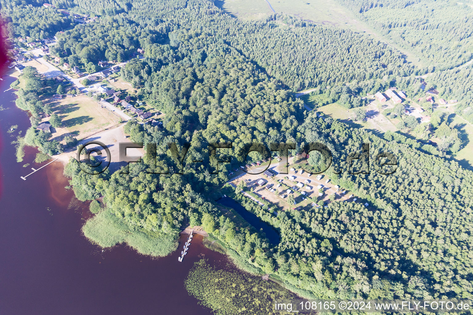 Torne dans le département Kronoberg, Suède vue du ciel