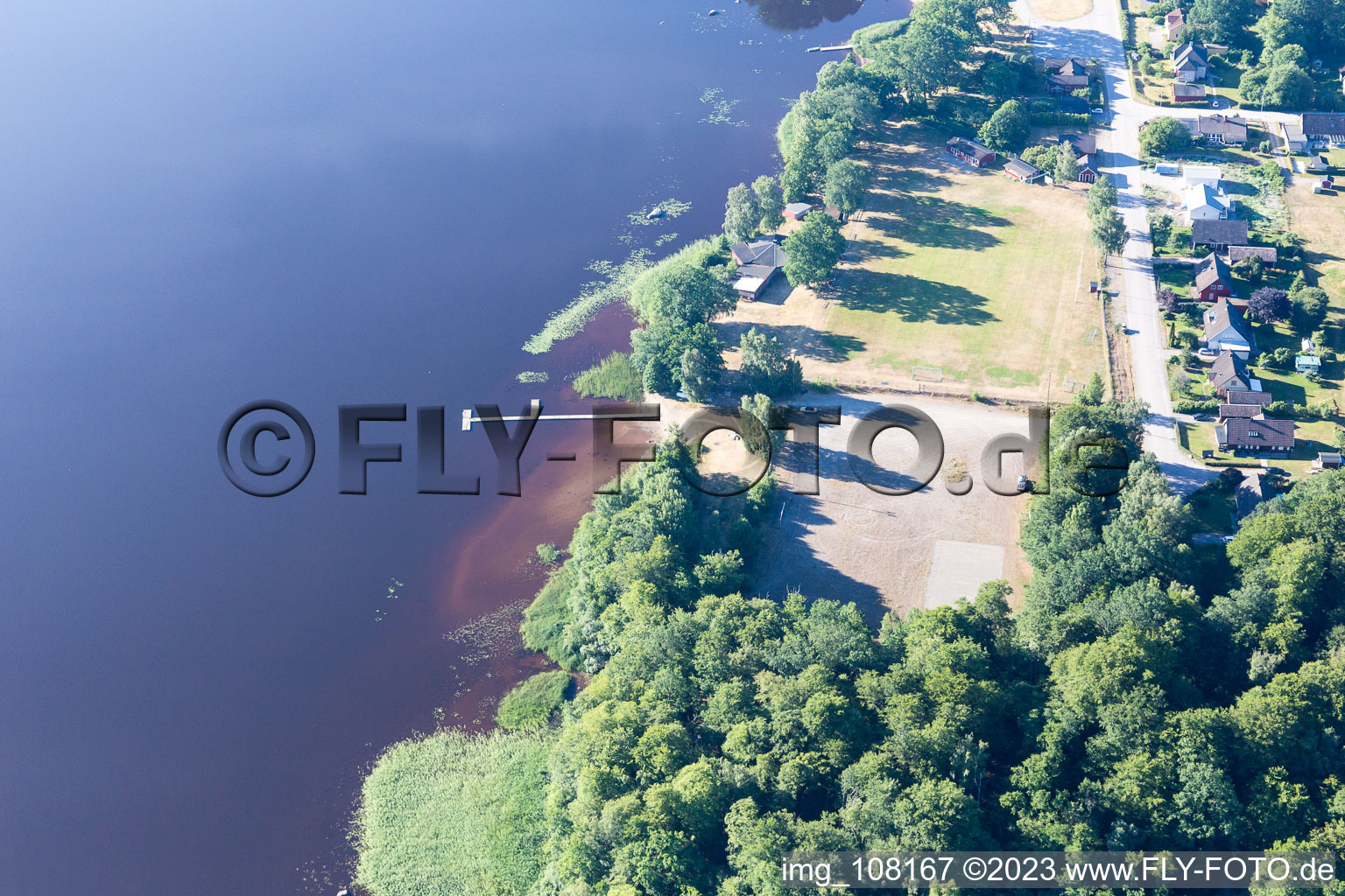 Image drone de Torne dans le département Kronoberg, Suède