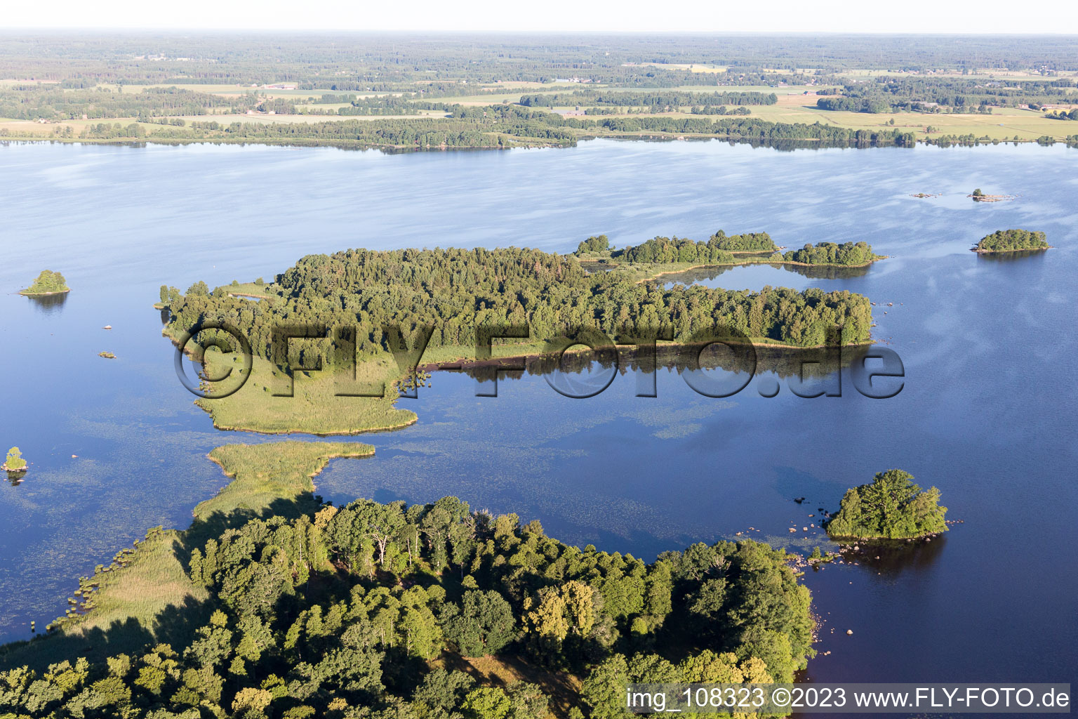Photographie aérienne de Skäggalösa dans le département Kronoberg, Suède