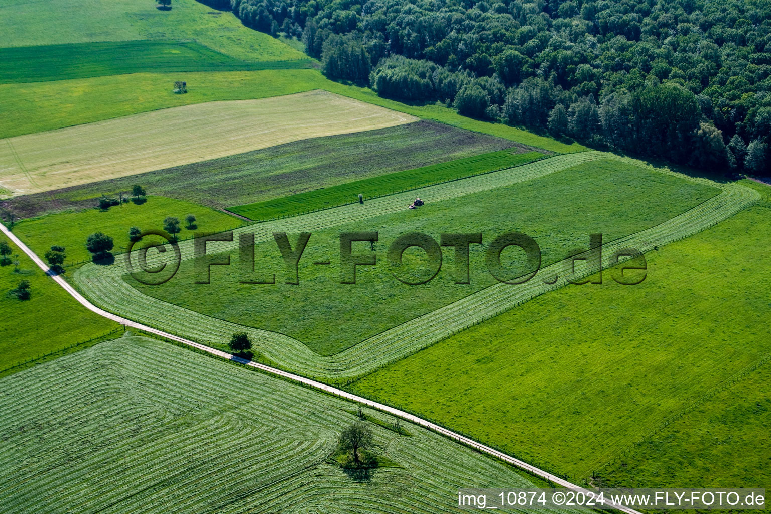 Weiterswiller dans le département Bas Rhin, France vue du ciel