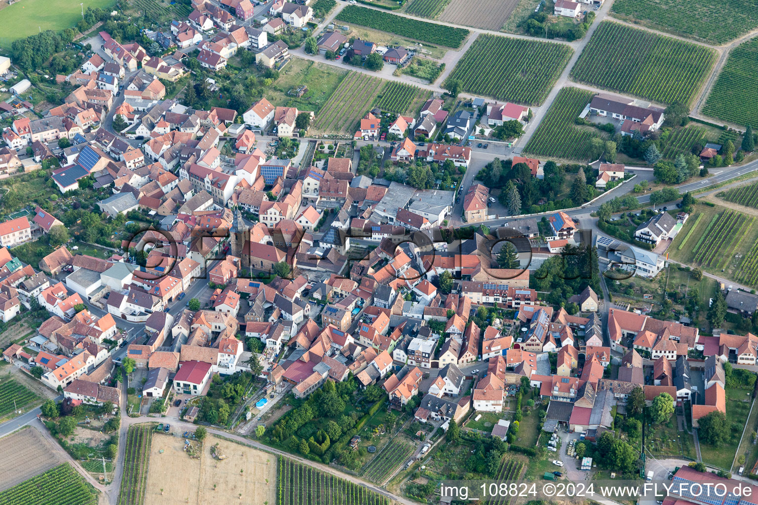 Vue aérienne de Quartier Godramstein in Landau in der Pfalz dans le département Rhénanie-Palatinat, Allemagne