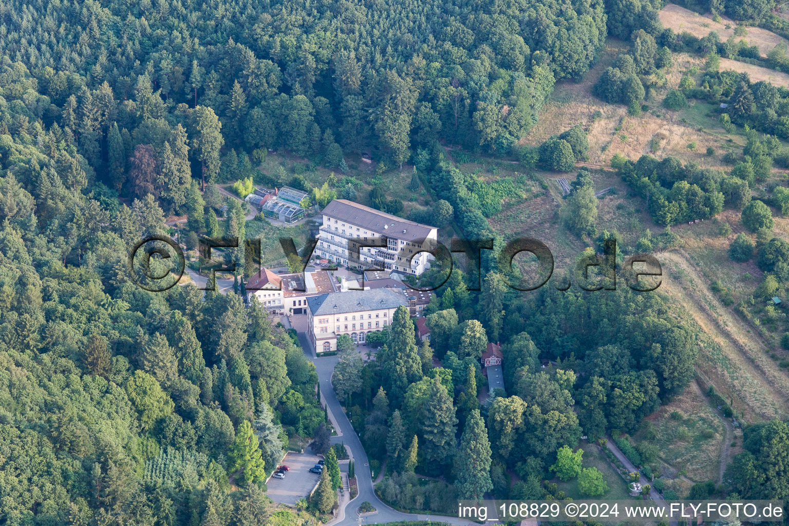 Vue aérienne de Gleisweiler à Frankweiler dans le département Rhénanie-Palatinat, Allemagne