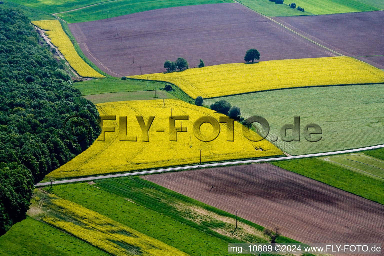 Ernolsheim-lès-Saverne dans le département Bas Rhin, France hors des airs