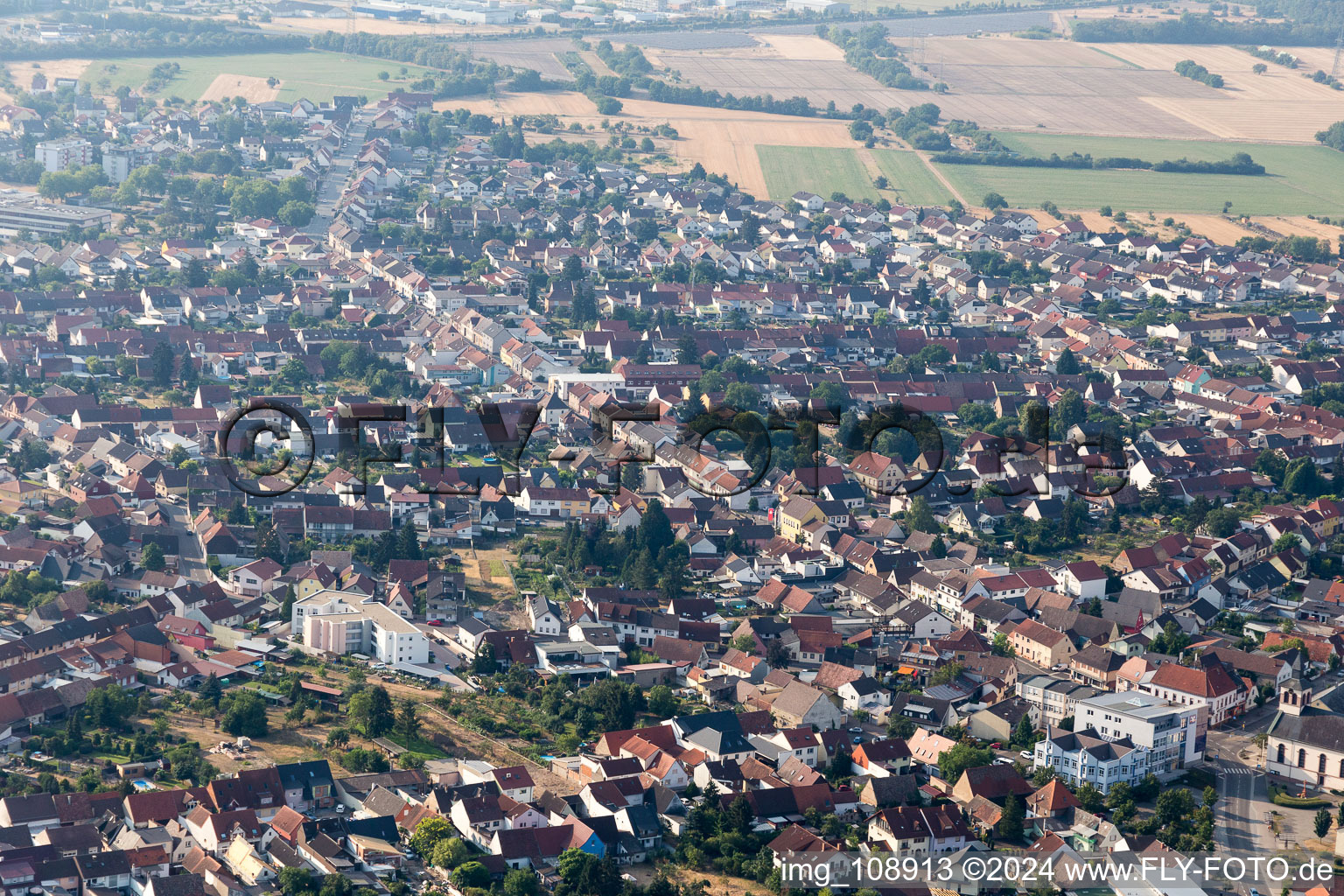 Image drone de Quartier Oberhausen in Oberhausen-Rheinhausen dans le département Bade-Wurtemberg, Allemagne