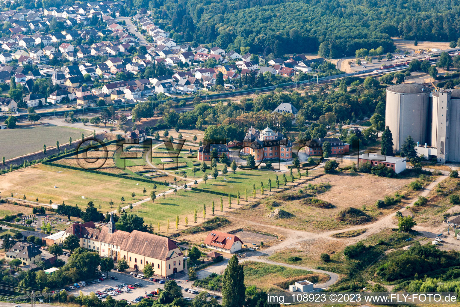 Photographie aérienne de Ermitage à Waghäusel dans le département Bade-Wurtemberg, Allemagne