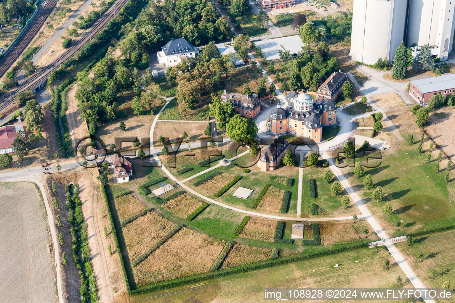 Photographie aérienne de Waghäusel dans le département Bade-Wurtemberg, Allemagne