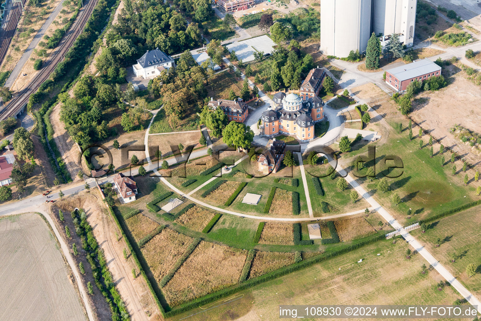 Waghäusel dans le département Bade-Wurtemberg, Allemagne d'en haut