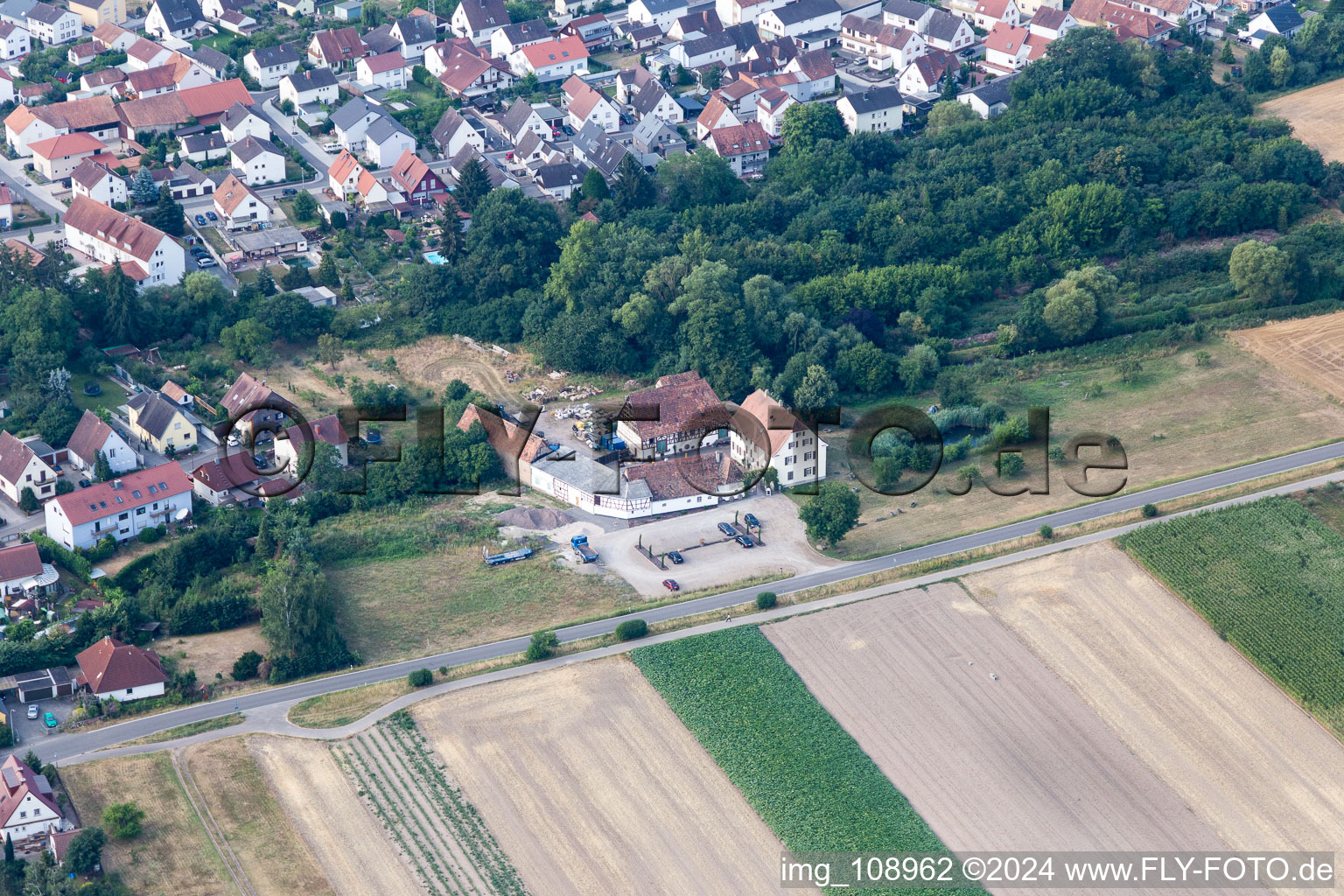 Rheinzabern dans le département Rhénanie-Palatinat, Allemagne d'en haut