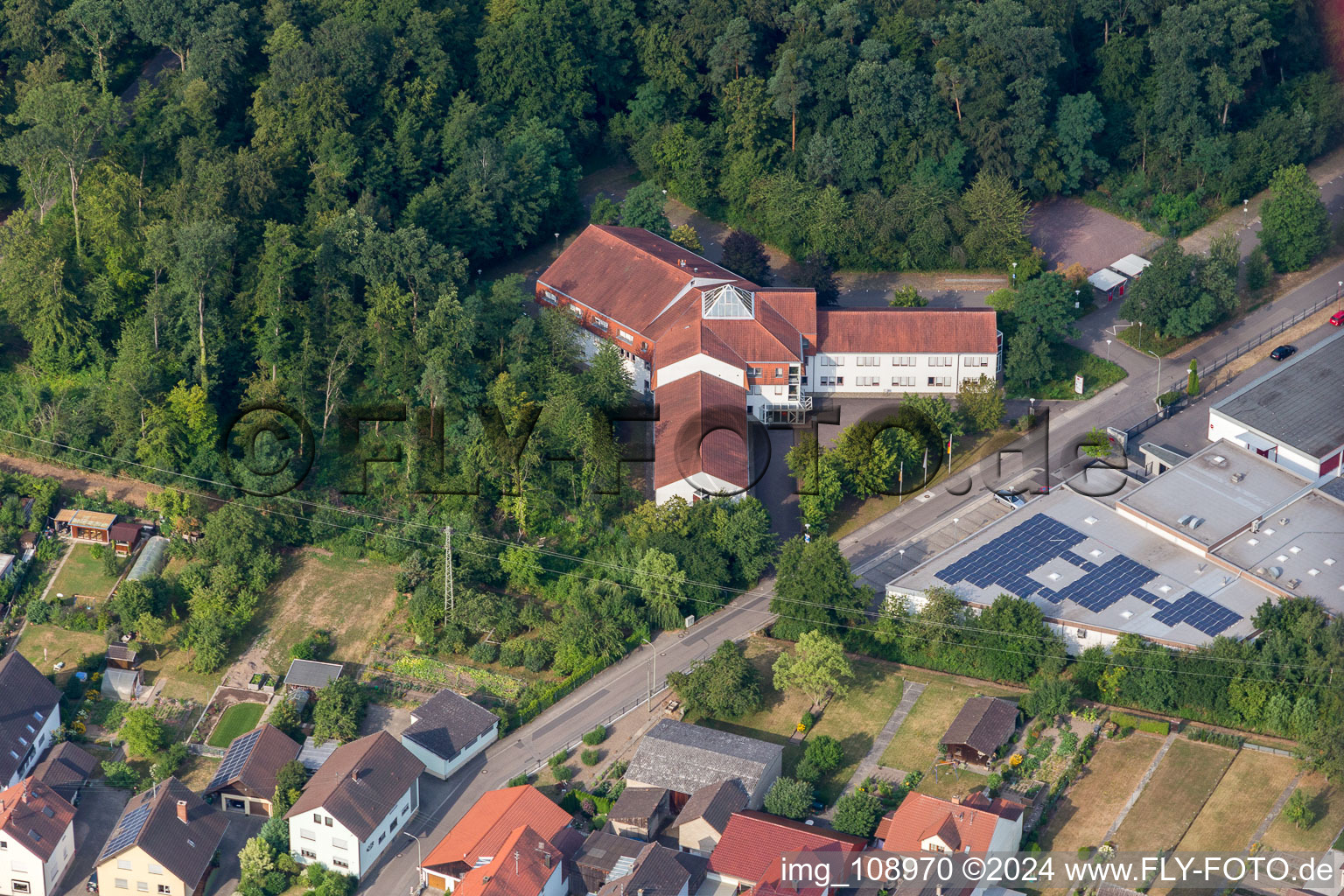 Hatzenbühl dans le département Rhénanie-Palatinat, Allemagne depuis l'avion