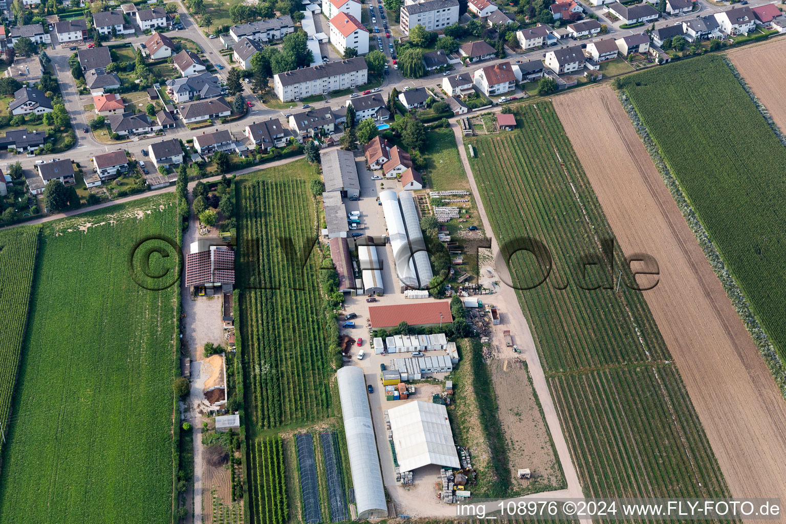 Kandel dans le département Rhénanie-Palatinat, Allemagne vue d'en haut