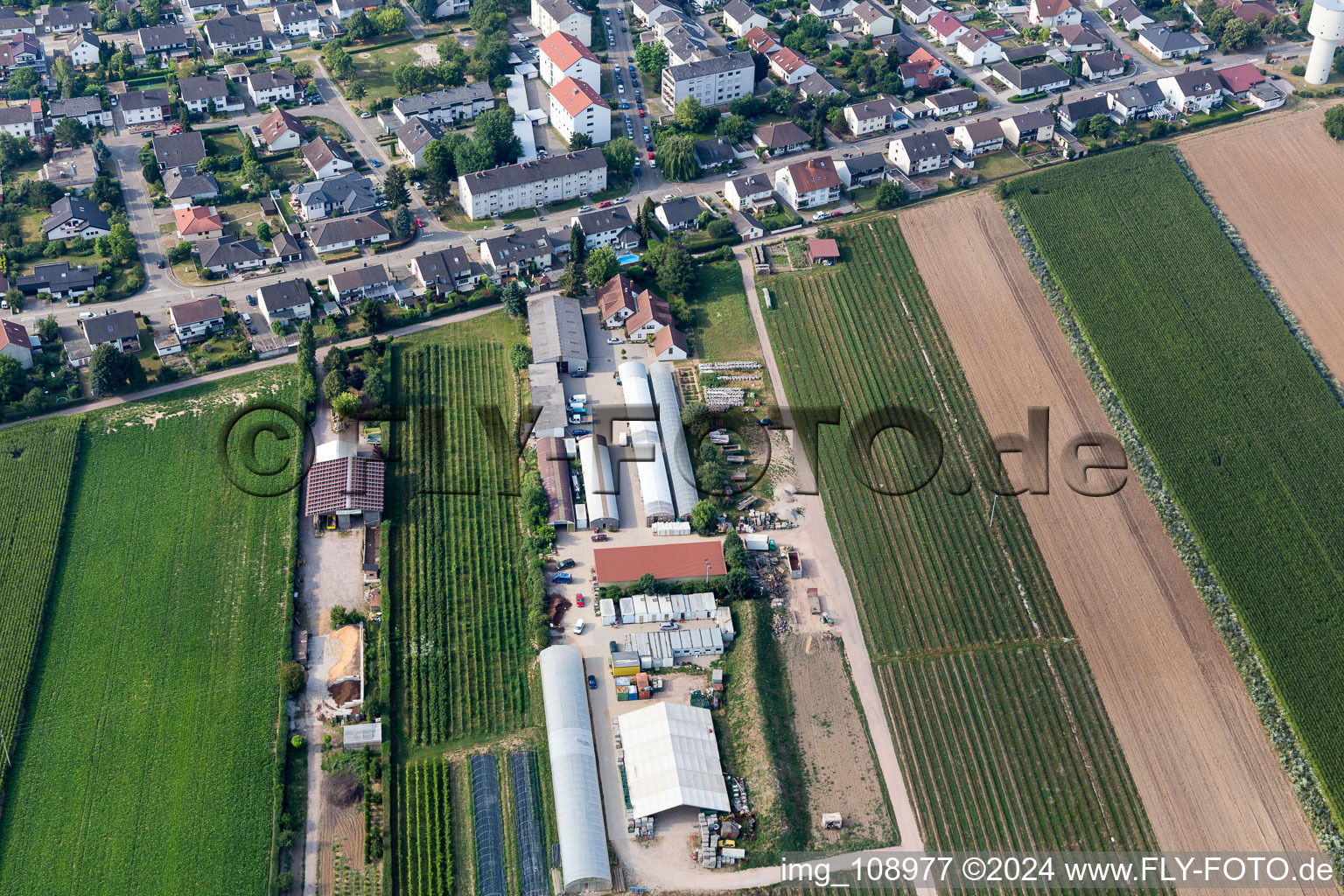 Kandel dans le département Rhénanie-Palatinat, Allemagne depuis l'avion